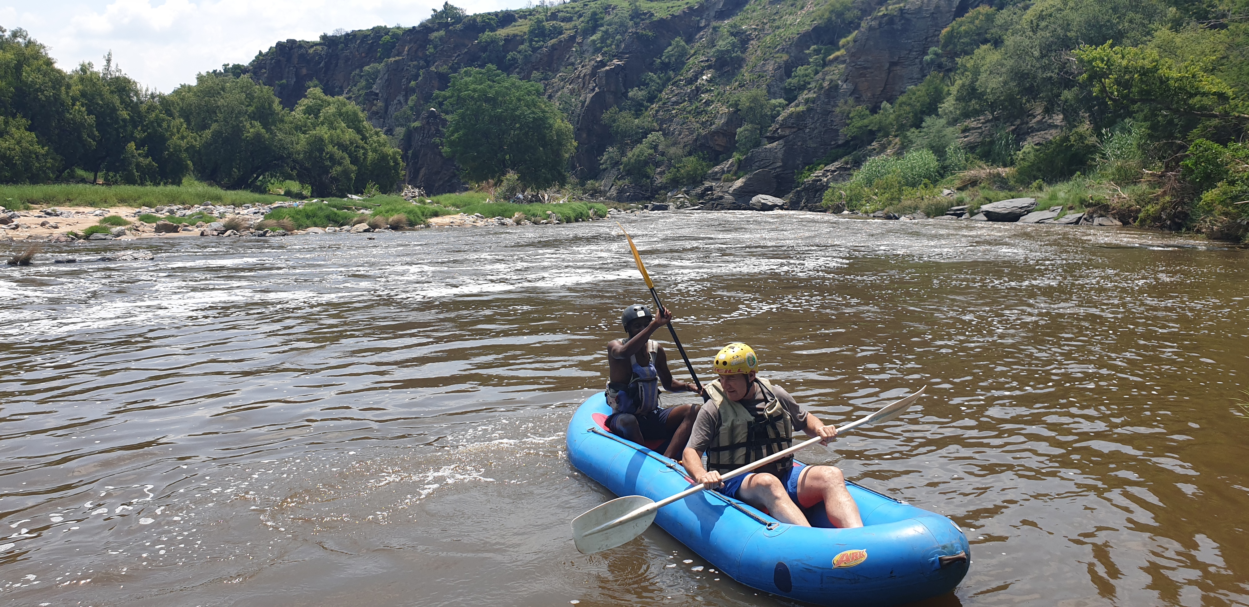 White water river rafting Crocodile river raft